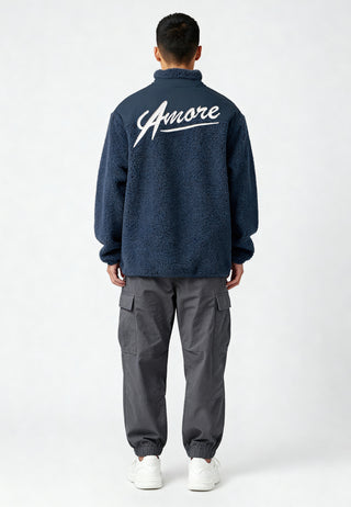 Veste Sherpa Brodée "Amore"