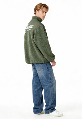 Veste Sherpa Brodée "Amore"