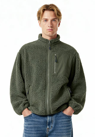 Veste Sherpa Brodée "Amore"