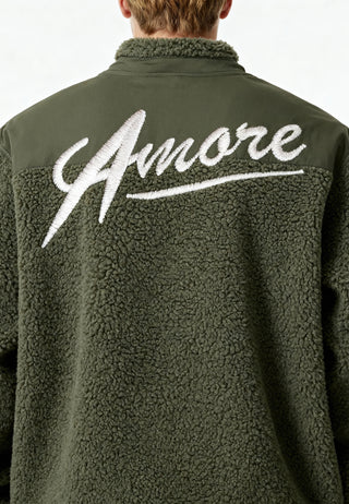 Veste Sherpa Brodée "Amore"