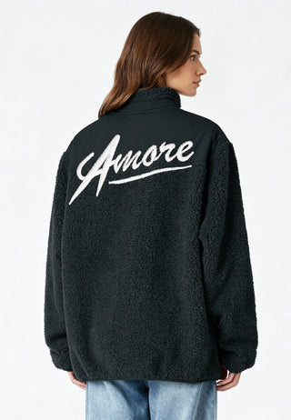 Veste Sherpa Brodée "Amore"