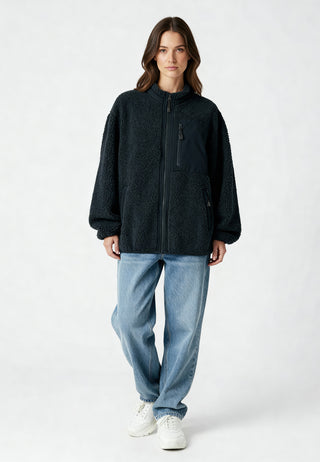 Veste Sherpa Brodée "Amore"