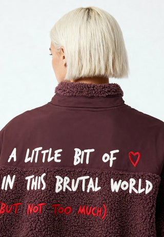 Veste Sherpa Brodée "Brutal"