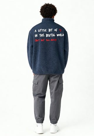 Veste Sherpa Brodée "Brutal"