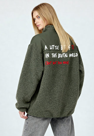 Veste Sherpa Brodée "Brutal"