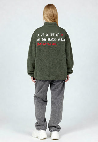 Veste Sherpa Brodée "Brutal"