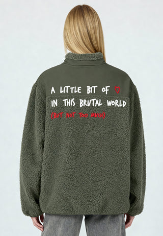 Veste Sherpa Brodée "Brutal"