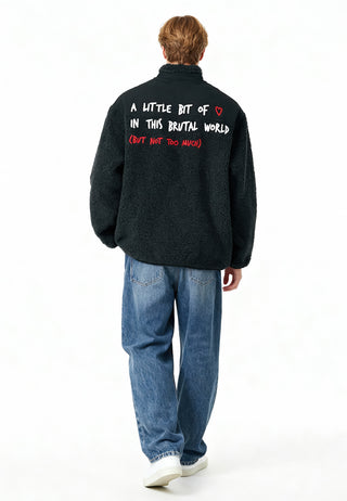 Veste Sherpa Brodée "Brutal"