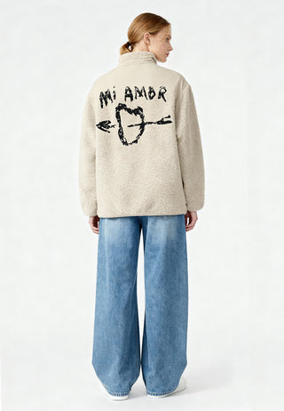 Veste Sherpa Brodée "Mi Amor"