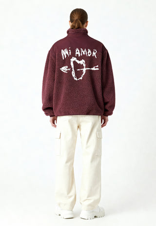 Veste Sherpa Brodée "Mi Amor"