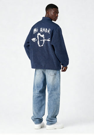 Veste Sherpa Brodée "Mi Amor"