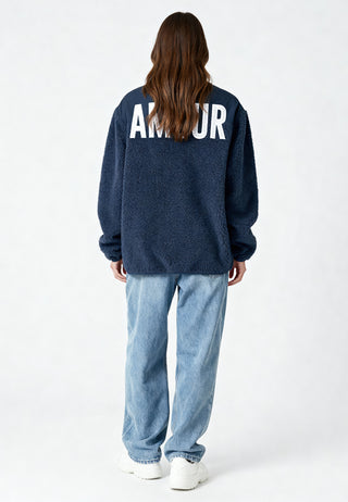 Veste Sherpa Brodée "Amour"