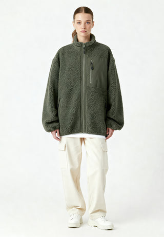 Veste Sherpa Brodée "Amour"