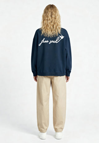 Sweatshirt Oversize Brodé "Free Soul"