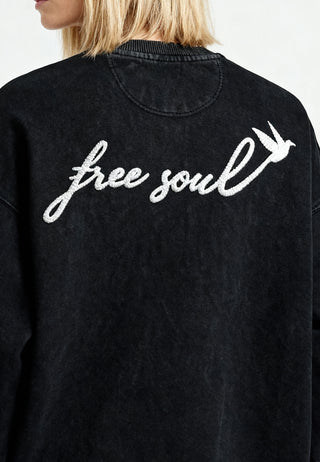 Sweatshirt Oversize Brodé "Free Soul"