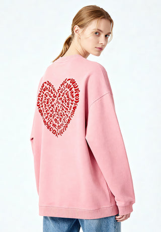 Sweatshirt Oversize Brodé "Corazon"
