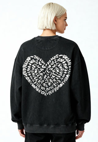 Sweatshirt Oversize Brodé "Corazon"