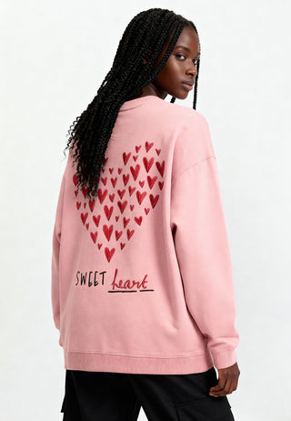 Sweatshirt Oversize Brodé "Sweetheart"