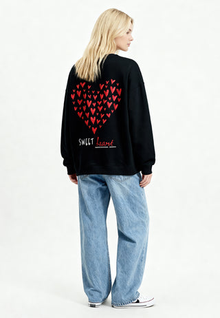 Sweatshirt Oversize Brodé "Sweetheart"