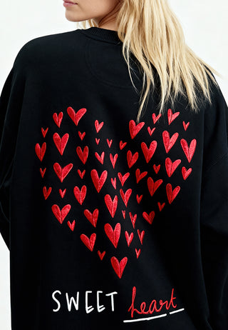 Sweatshirt Oversize Brodé "Sweetheart"