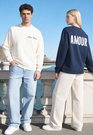 Sweatshirt Oversize Brodé "Amour"