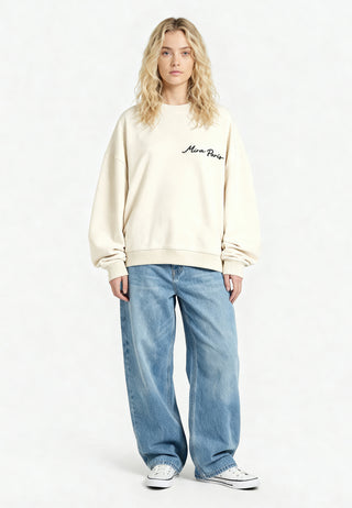 Sweatshirt Oversize Brodé "Amour"