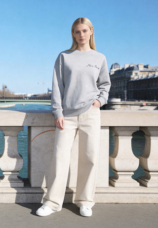 Sweatshirt Oversize Brodé "Amour"