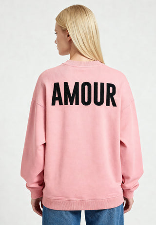 Sweatshirt Oversize Brodé "Amour"