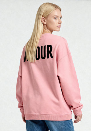 Sweatshirt Oversize Brodé "Amour"