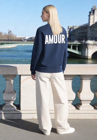 Sweatshirt Oversize Brodé "Amour"