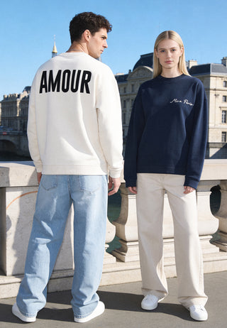 Sweatshirt Oversize Brodé "Amour"