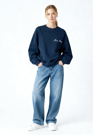 Sweatshirt Oversize Brodé "Amour"