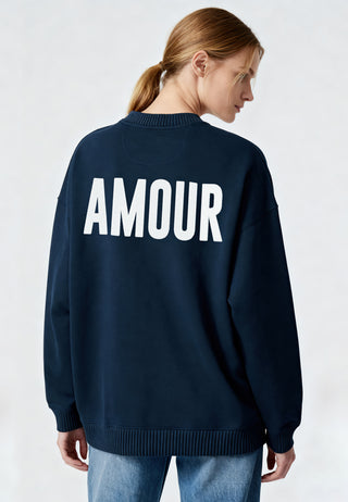 Sweatshirt Oversize Brodé "Amour"