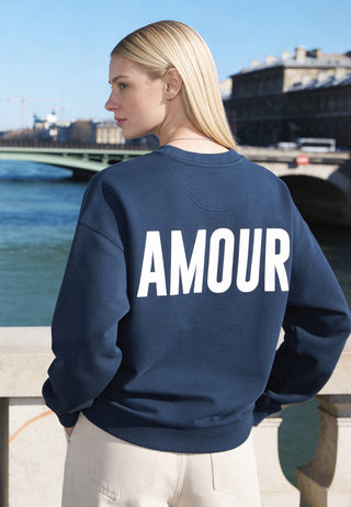 Sweatshirt Oversize Brodé "Amour"