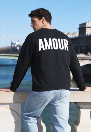 Sweatshirt Oversize Brodé "Amour"