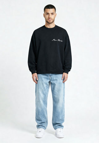 Sweatshirt Oversize Brodé "Amour"