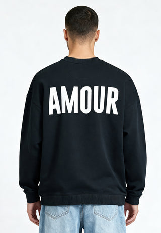 Sweatshirt Oversize Brodé "Amour"