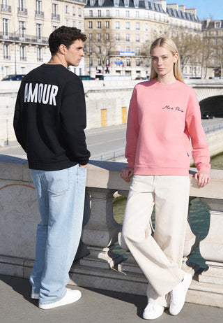 Sweatshirt Oversize Brodé "Amour"