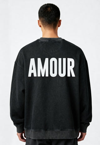 Sweatshirt Oversize Brodé "Amour"