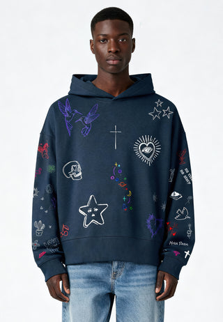 Hoodie Boxy "Flash Tattoo 1"