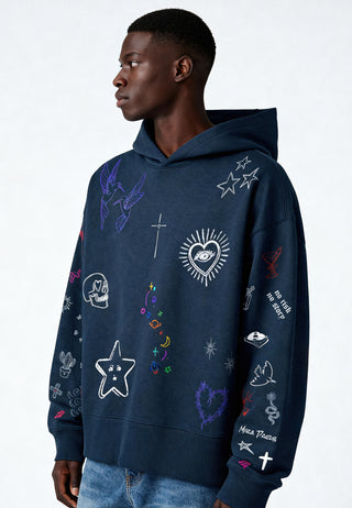 Hoodie Boxy "Flash Tattoo 1"