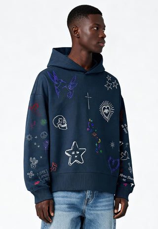 Hoodie Boxy "Flash Tattoo 1"