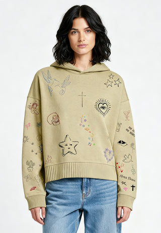 Hoodie Boxy "Flash Tattoo 1"