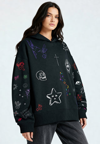 Hoodie Boxy "Flash Tattoo 1"