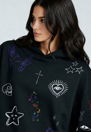 Hoodie Boxy "Flash Tattoo 1"