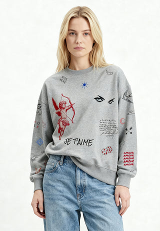Sweatshirt Boxy "Flash Tattoo 2"