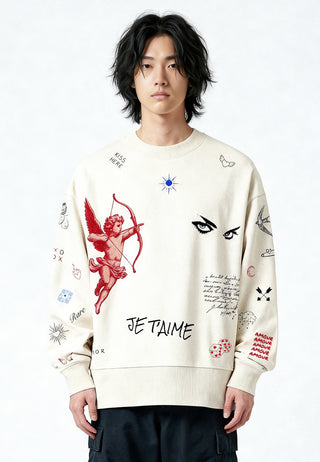 Sweatshirt Boxy "Flash Tattoo 2"