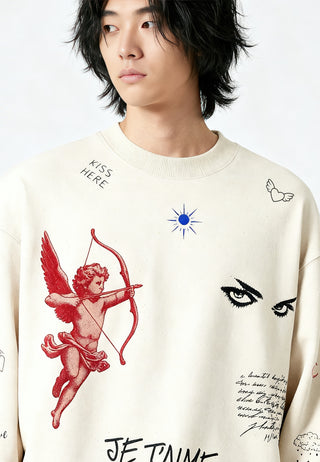 Sweatshirt Boxy "Flash Tattoo 2"