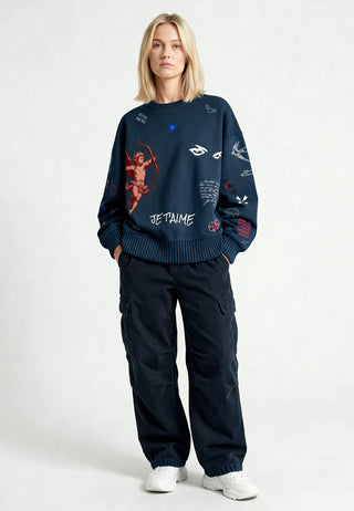 Sweatshirt Boxy "Flash Tattoo 2"