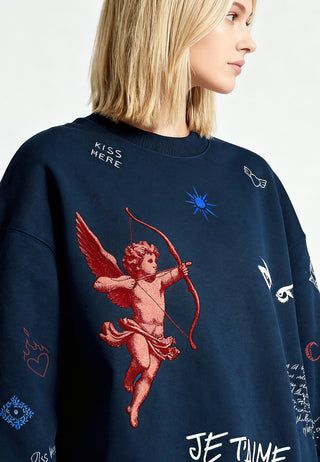 Sweatshirt Boxy "Flash Tattoo 2"